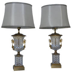 French Cut Crystal Lamps 9