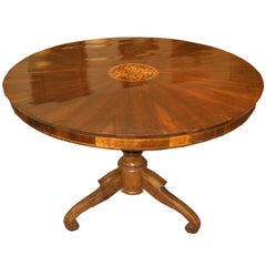 19th c. Fine Inlaid Round Table