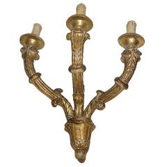 italian Gilt Wood Wall Scounce