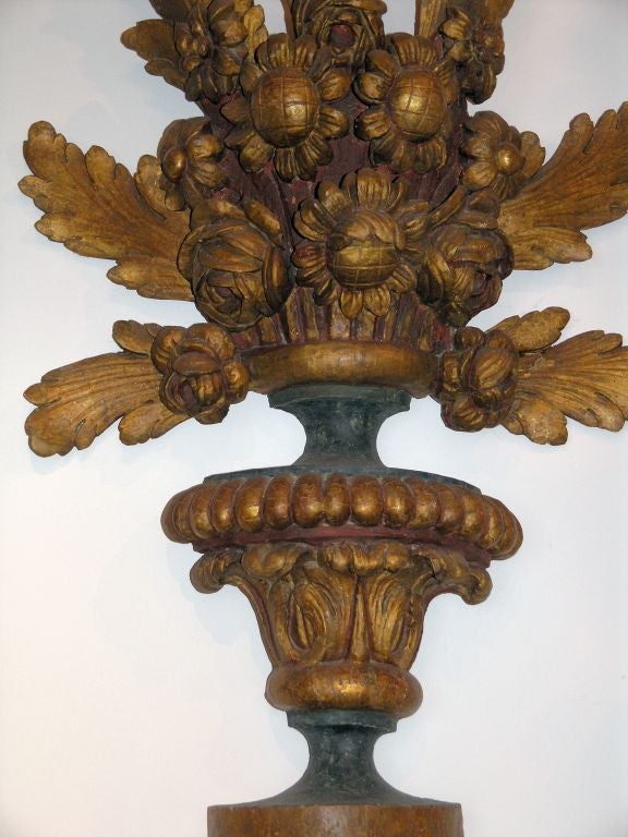 Italian Large Pair of Early 18th Century Sconces For Sale