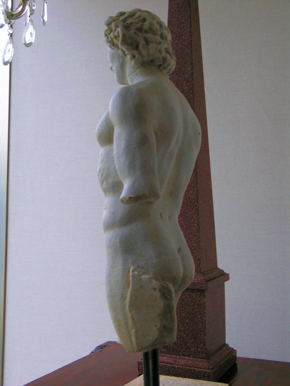 Italian Marble Torso of Neoclassical Figure