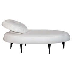 1940's Rare Modernist French Art Deco Chaise Lounge /Daybed
