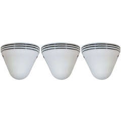 Set of Three Sculpted Murano Glass Sconces in the Manner of Seguso 4