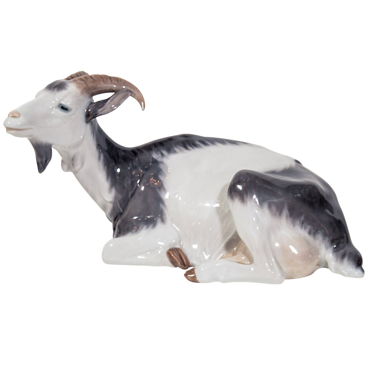 Elegant Porcelain Goat Figurine by C. Thomsen for Royal Copenhagen