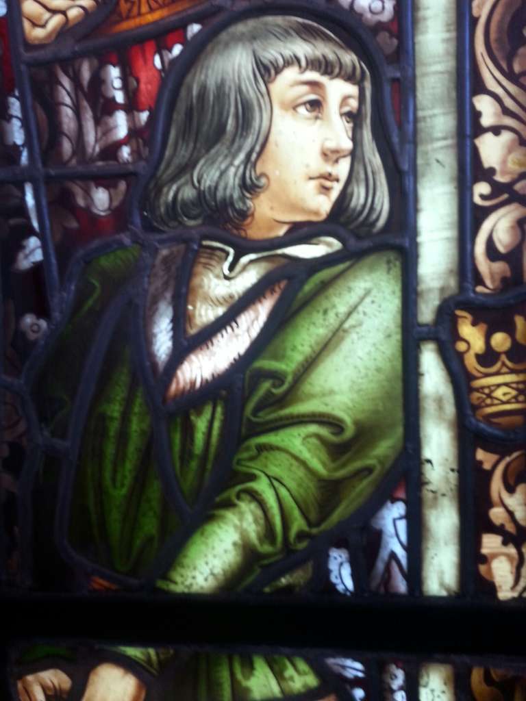 Oustanding & Rare Antique Stained Glass Panel by Mauméjean Frères 1