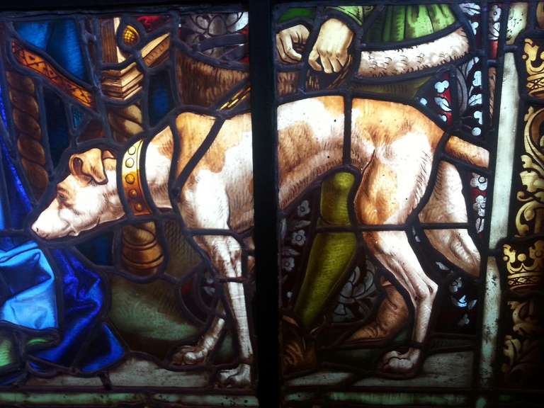 Oustanding & Rare Antique Stained Glass Panel by Mauméjean Frères 2