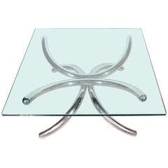 Italian Mid-Century Modern Coffee Table with Sculptural Base Design 4