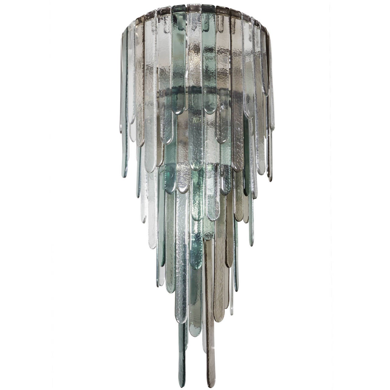 Monunmental Murano Glass Chandelier Designed by Mazzega