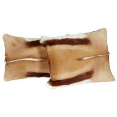 Pair of Luxury African Springbok Throw Pillows 10