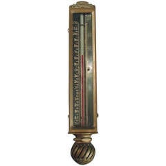Antique Top Quality Bronze Thermometer, Tycos, from Rochester, NY and Toronto, Canada