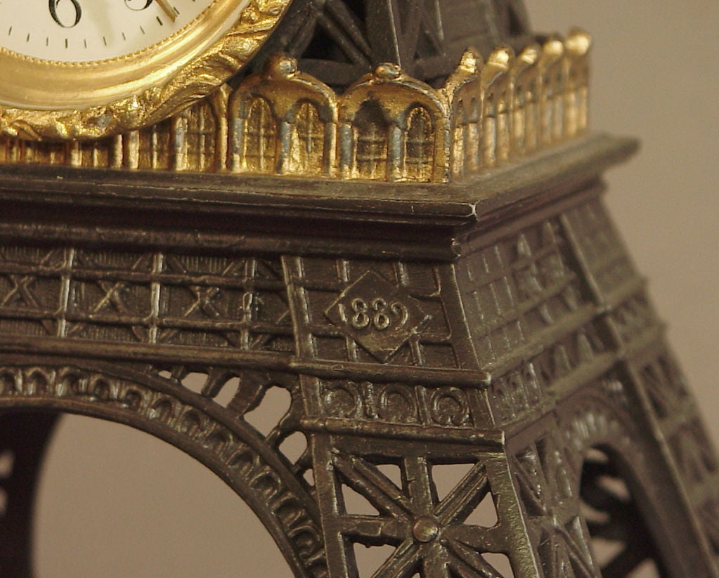 French Eiffel Tower Clock 1