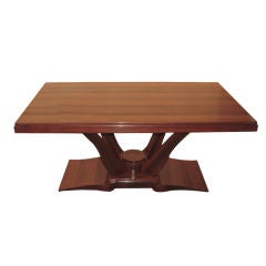 Exceptional French Art Deco Dining Table or Desk in Rosewood