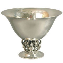 Georg Jensen Art Deco Sterling Silver Bowl by Harald Nielsen