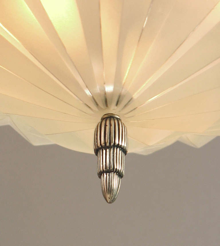 A Signature French Art Deco Chandelier by Degué In Excellent Condition In San Francisco, CA