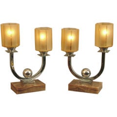 Pair of French Modernist/Art Deco Table Lamps