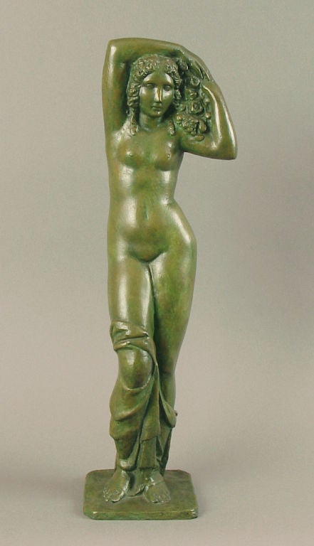 French or Belgian Art Deco Bronze, Nude, signed Martrus For Sale 6