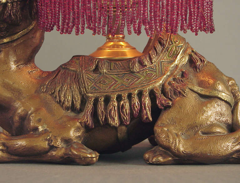 Tut, Tut.  An American Art Deco Camel Lamp Worthy of His Majesty's Sarkofagus In Excellent Condition In San Francisco, CA