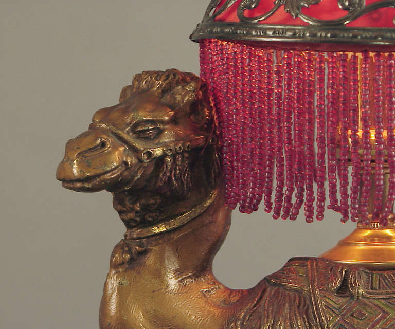 Fabric Tut, Tut.  An American Art Deco Camel Lamp Worthy of His Majesty's Sarkofagus