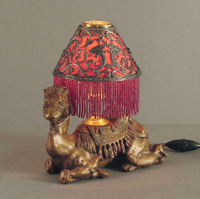 Tut, Tut.  An American Art Deco Camel Lamp Worthy of His Majesty's Sarkofagus 1