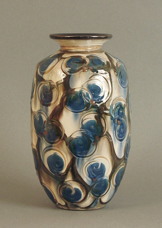 20th Century Art Deco Danish Ceramic Vase by Herman Kahler