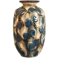 Art Deco Danish Ceramic Vase by Herman Kahler