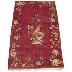 Vintage Chinese Nichols Carpet, Art Deco Era