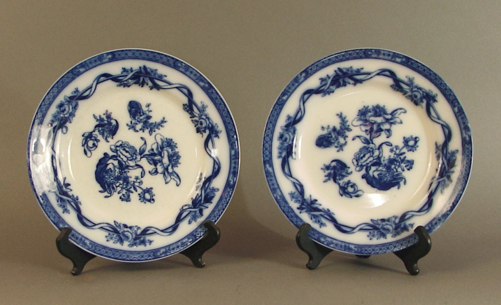 Dinnerware: Art Nouveau Flow Blue China, Johnson Brothers 