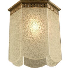 Special French Art Deco Flush Mount Ceiling Fixture