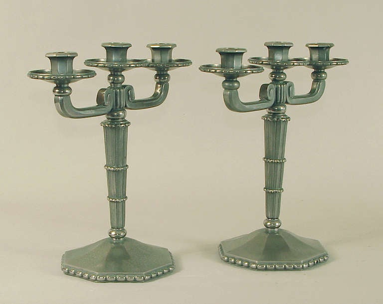 AND, need I mention, so useful?!  These candlesticks were originally manufactured (I almost hate to use that crass term when referring to the French creative process, ahem...) as table lamps!  Yes, indeed.  Can't you just imagine them with little