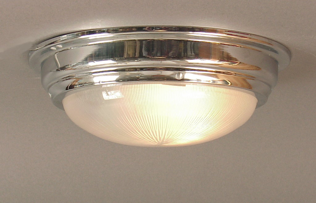 French Art Deco/Moderne Holophane Sconce or Ceiling Light (3 available)