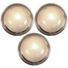 French Art Deco/Moderne Holophane Sconce or Ceiling Light (3 available)