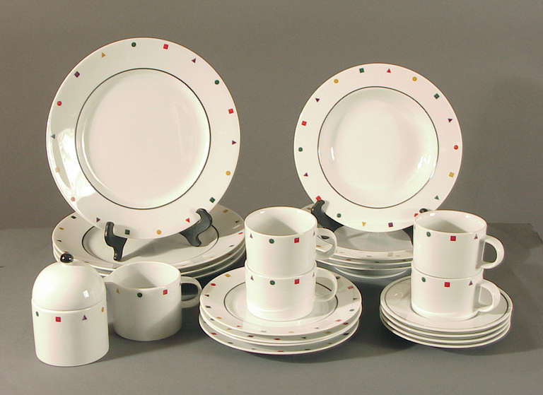 Yes, of course I have a set of this dinnerware and could I live without it? Hardly!

The bone-white, super high quality porcelain with its jaunty, colorful decorations sets the mood for a fun meal every time. That is, unless somebody at the