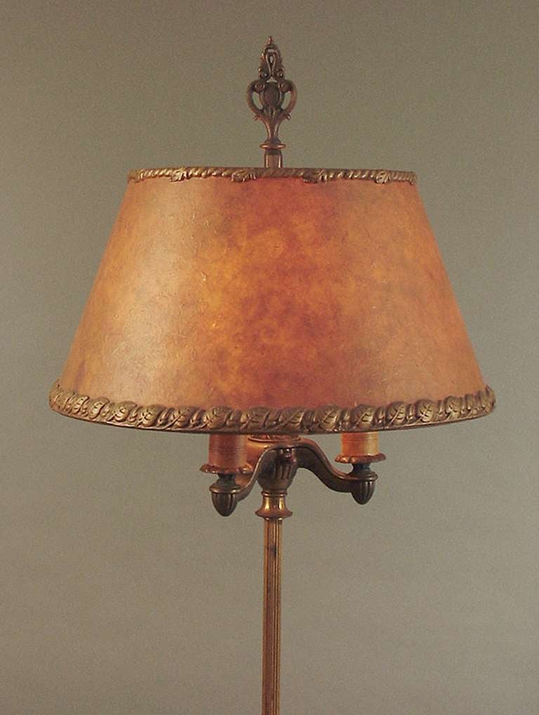 Other Exceptional Rembrandt 3-light Floor Lamp with Mica Shade
