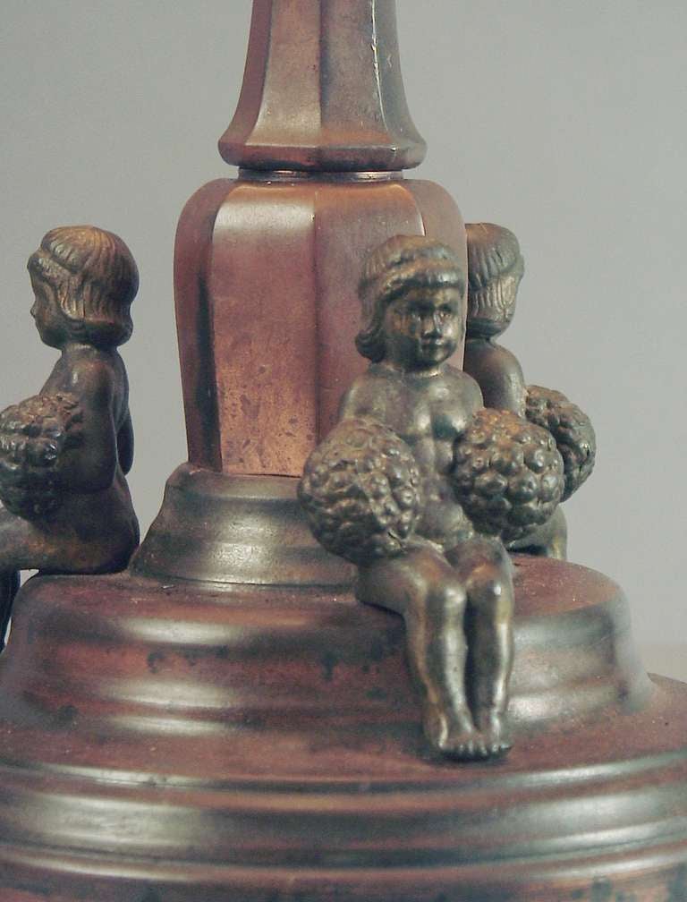 20th Century An Austrian Table Lamp with Mica Shade Circa 1910