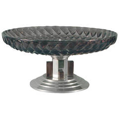 A Geometric Bash: French Art Deco Compote/Centerpiece in the d'Avesn Style