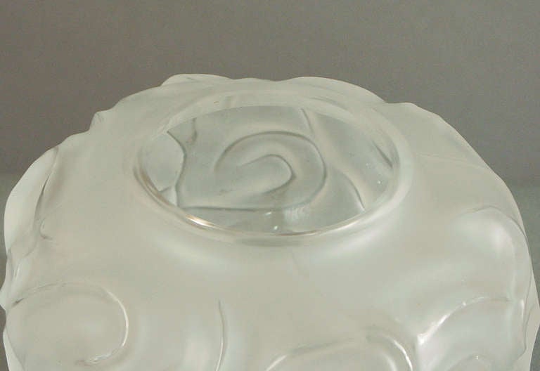 Mid-20th Century A Brilliantly Designed and Executed French Art Deco Glass Vase
