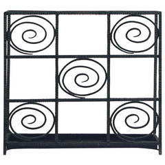 A Fabulous French Art Deco Wrought Iron Umbrella Stand