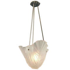 "The Best" by Degué -- a Hanging French Art Deco Lighting Bowl
