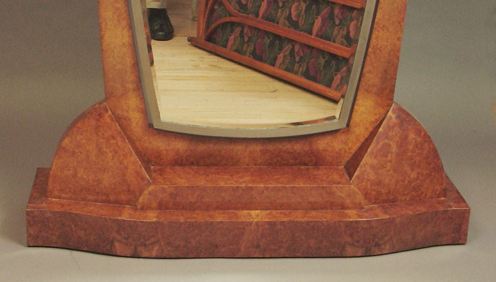 French Art Deco Standing Mirror (Psyche) by Jules Leleu