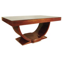 French Art Deco Rosewood Dining Table