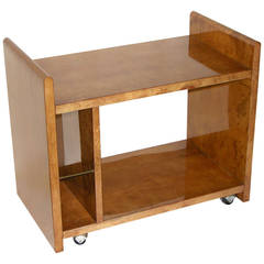 Aldo Tura Rare Amber Goatskin Cart or Side Table 10