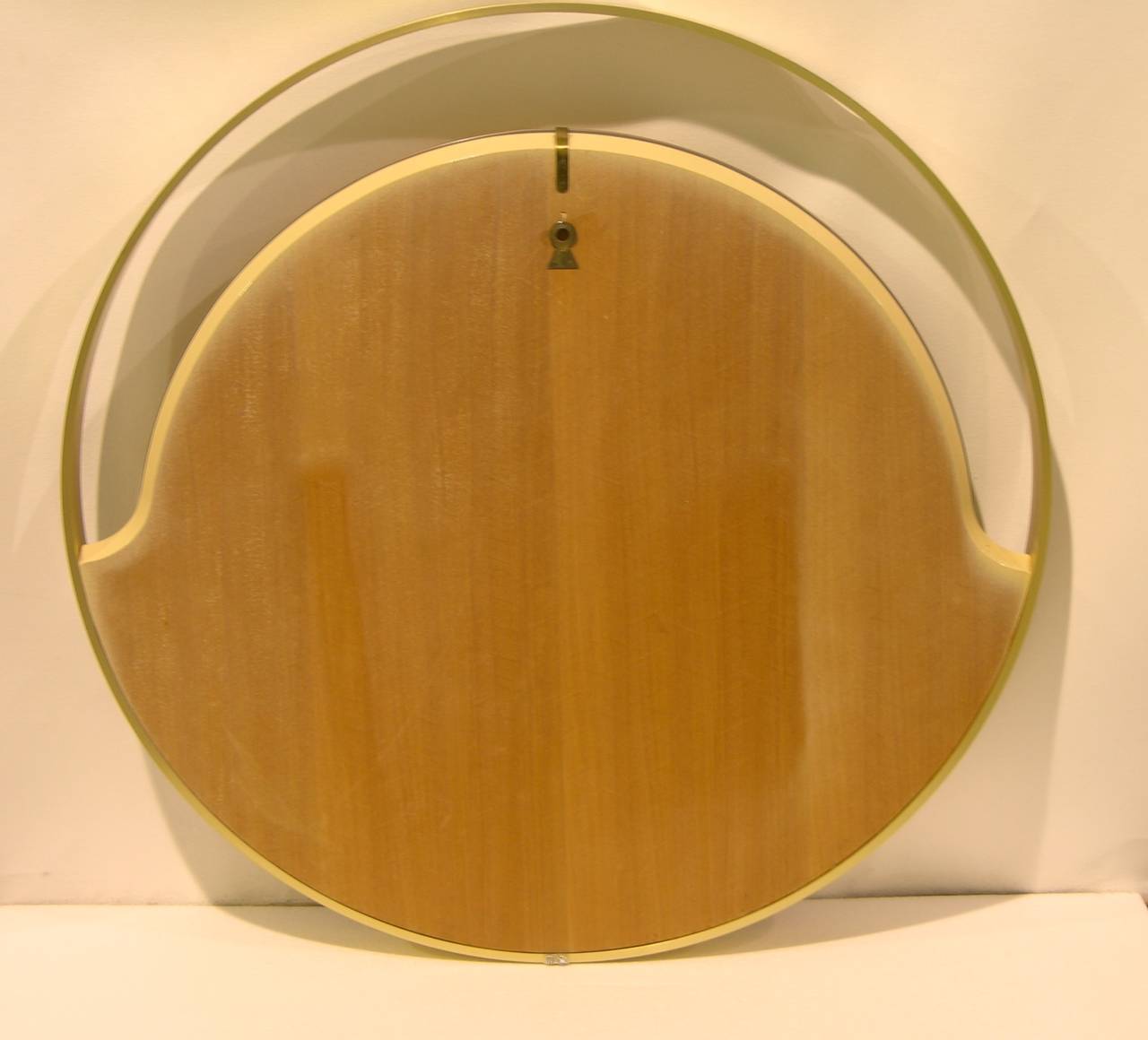 Modern Rimadesio 1960s Rare Italian Round Mirror with Bronze Tinted Mercury Plate