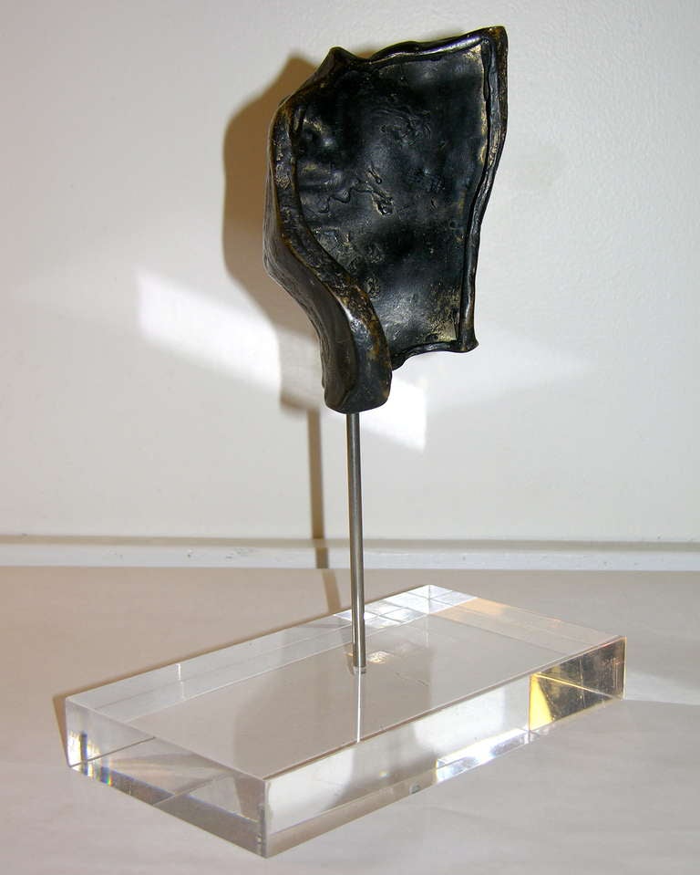 Halbgesicht:: Italienische Bronze-Skulptur 2