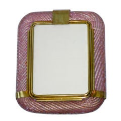 Vintage Murano glass picture frame