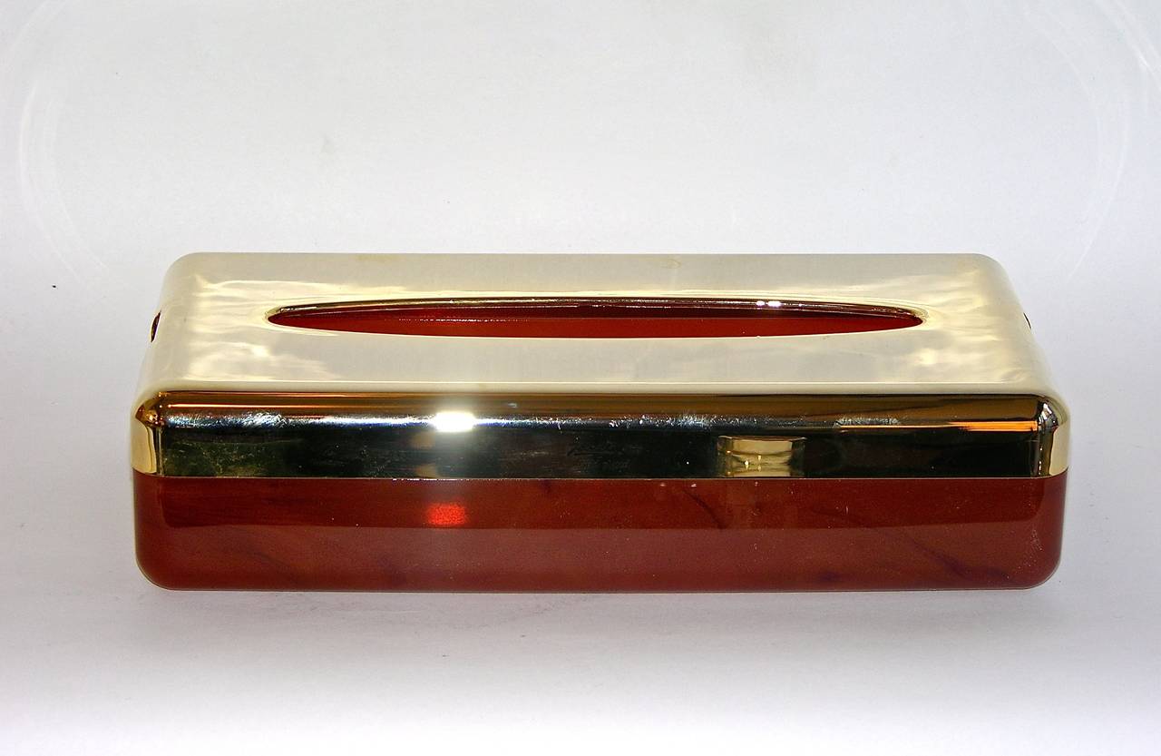 1970s Italian Rare Gold-Plated Five-Piece Bathroom Set Handmade by Janeke 4