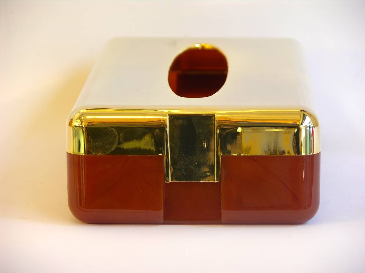 Hand-Crafted 1970s Italian Rare Gold-Plated Five-Piece Bathroom Set Handmade by Janeke