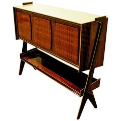 1950s Italian Three-Door Cabinet in the Manner of Ico Parisi