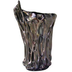 Italian Venetian black vase