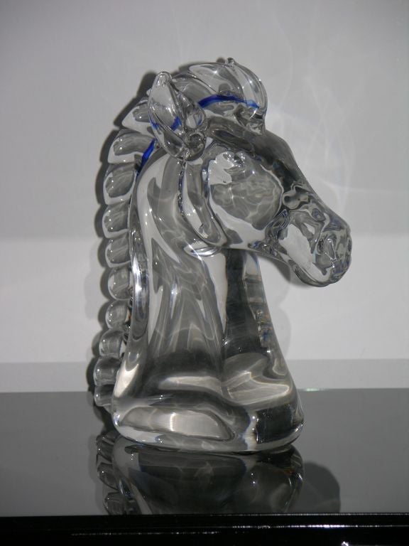 Vintage Italian Sculptural Glass Horse 1