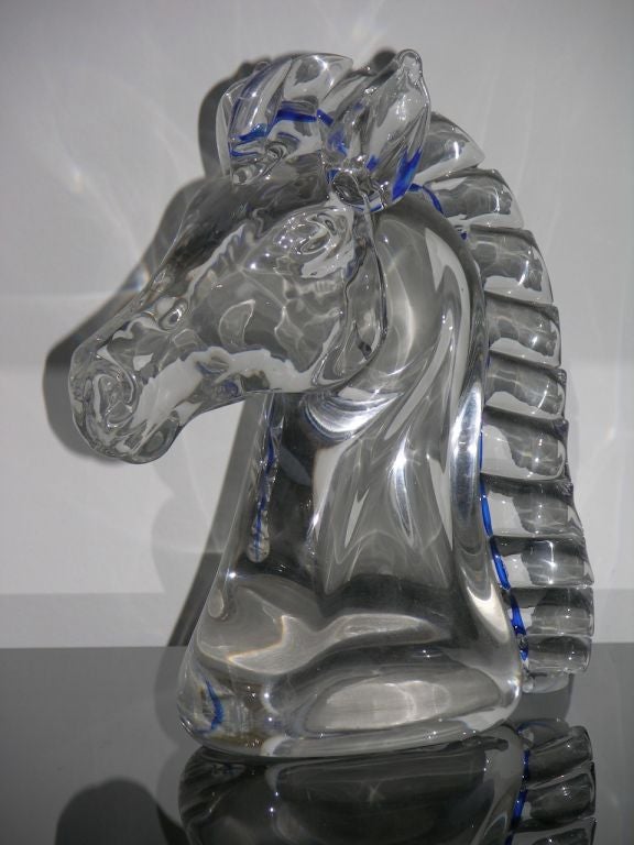 Vintage Italian Sculptural Glass Horse 4